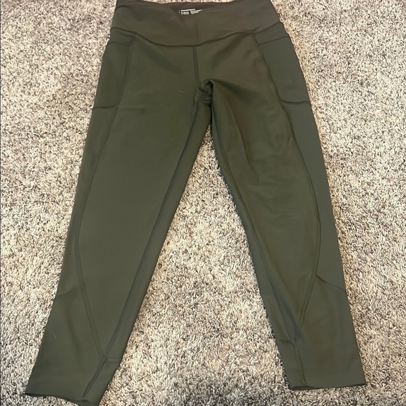 Victoria's Secret Pants - Victoria's Secret Green Leggings with Slim Fit and Wide Waistband